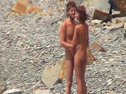 Spying On A Nude Couple At The Beach